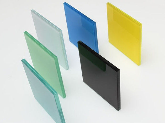 Extra Clear Tempered Over Laminated Glass 6.38mm With Colorless Colored PVB Film