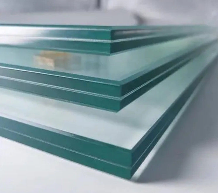 Extra Clear Tempered Over Laminated Glass 6.38mm With Colorless Colored PVB Film