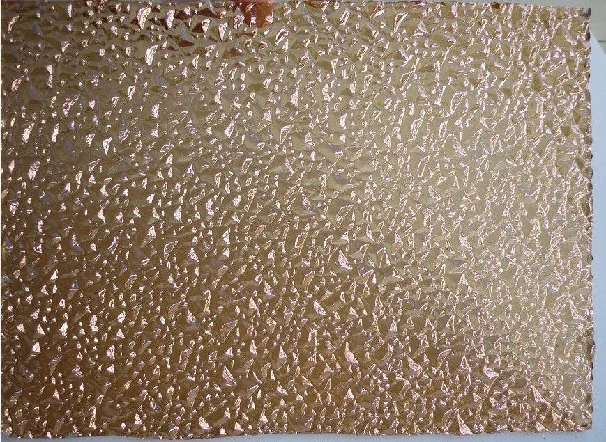 Clear Patterned Figured Glass 220-2800mm Used For Windows Home Decoration