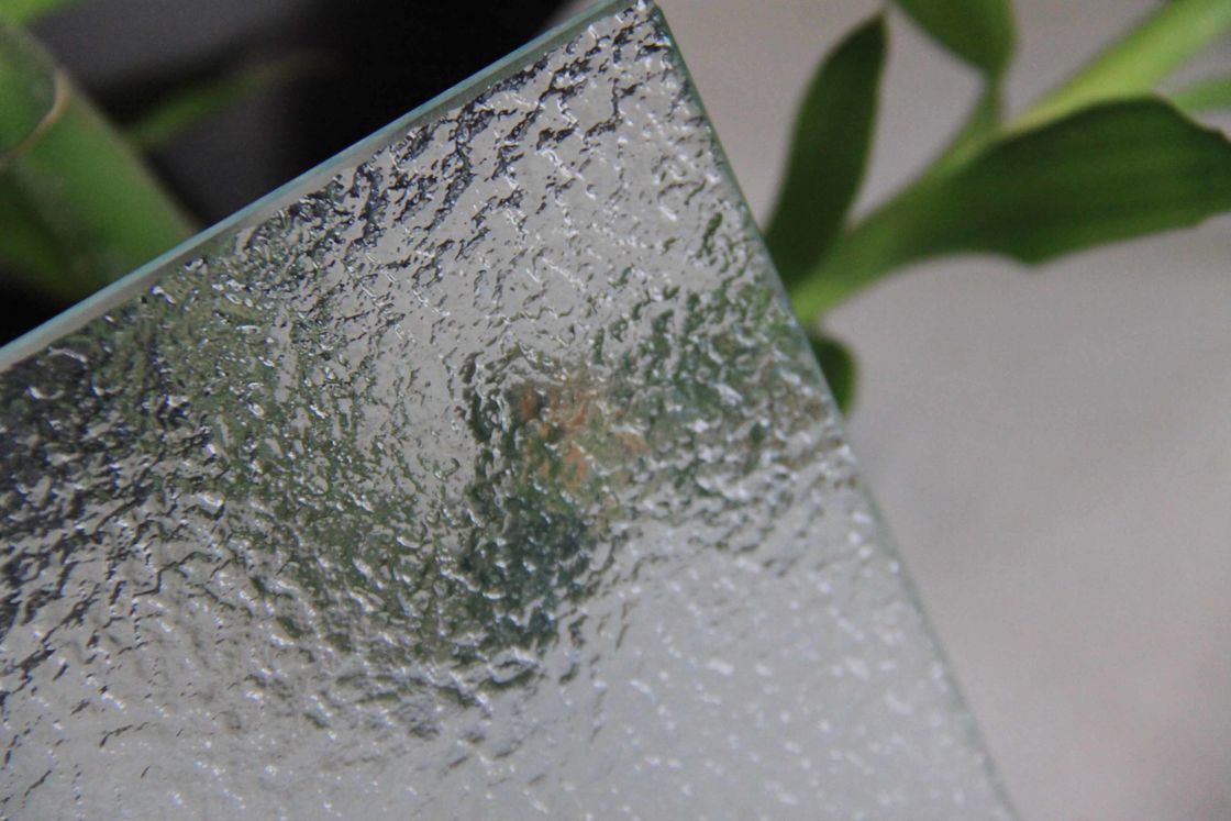 15mm Patterned Tempered Glass Customized Clear Patterned Glass For Building Door Window