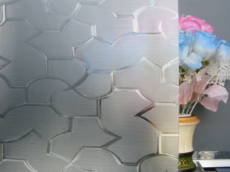 15mm Patterned Tempered Glass Customized Clear Patterned Glass For Building Door Window