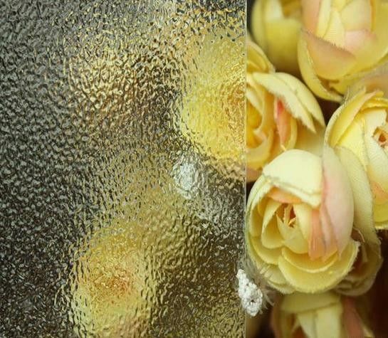 3-12mm Patterned Tempered Glass Customize Size For Decorative Building Window Doors