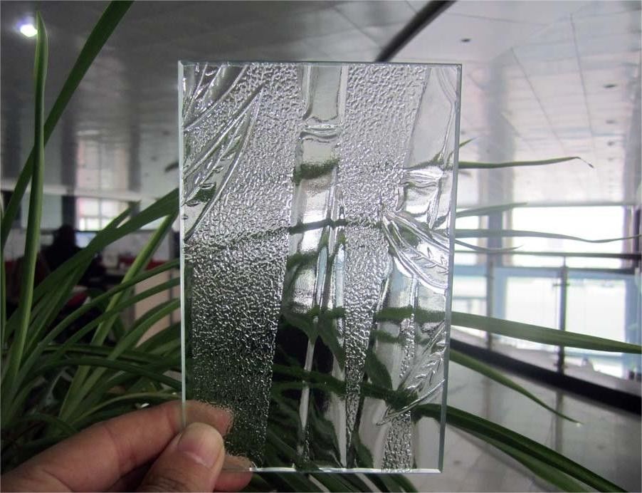 Polished Edge Patterned Tempered Glass Clear Moru Tinted Moru Ultra Clear Glass