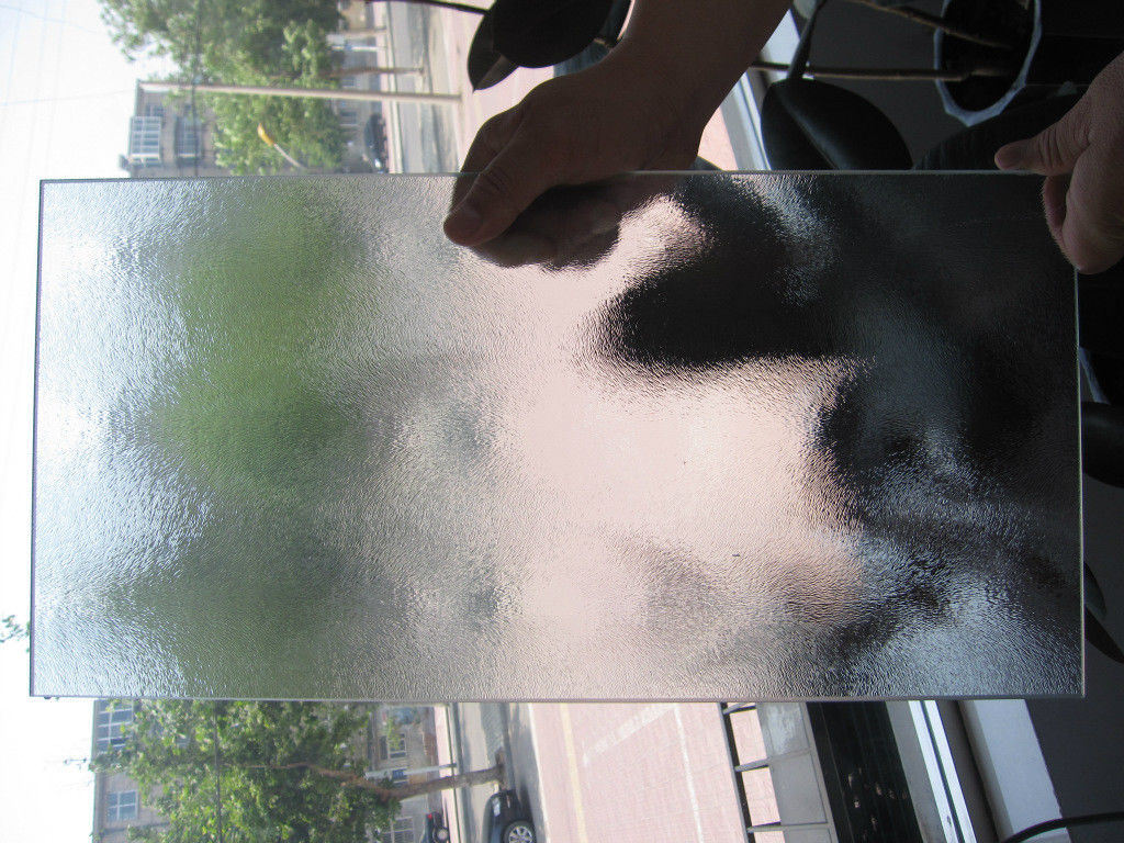 Polished Edge Patterned Tempered Glass Clear Moru Tinted Moru Ultra Clear Glass