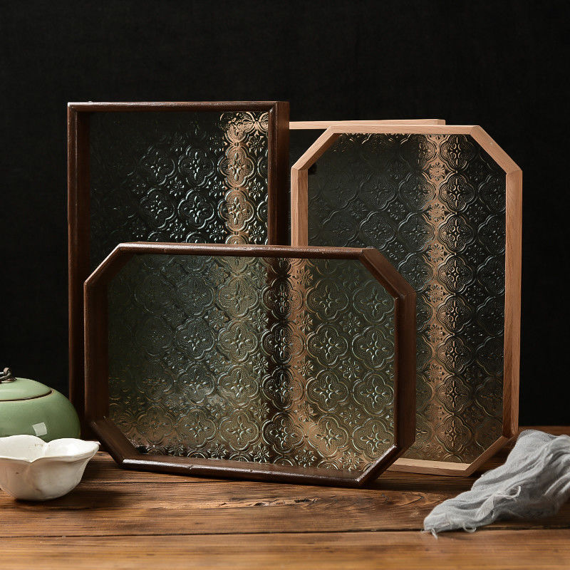 Polished Edge Patterned Tempered Glass Clear Moru Tinted Moru Ultra Clear Glass