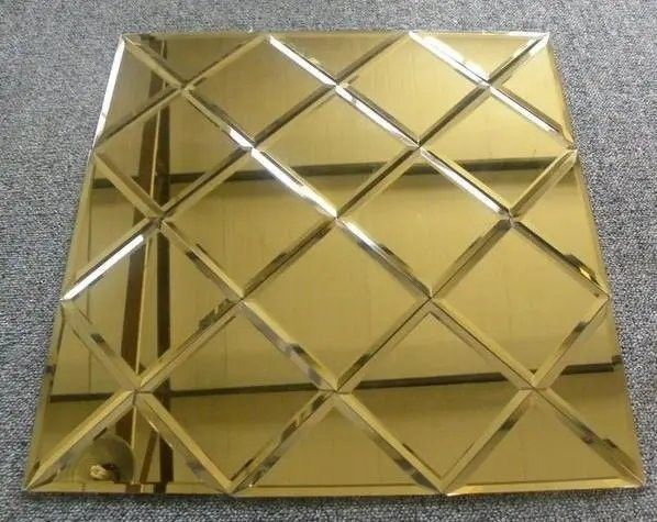 Rough Edge Decorative/Aluminium/Silver LED Mirror Glass For Bathroom