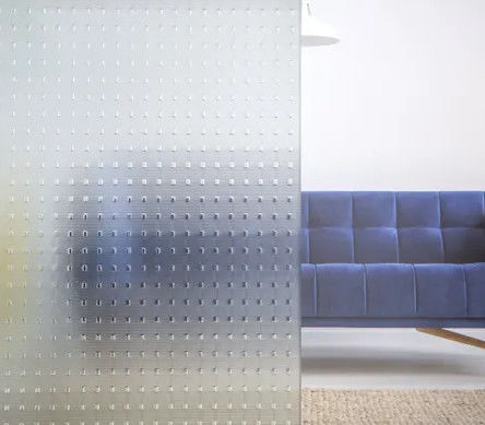 Customize Size Patterned Glass 3mm 4mm 5mm For Decorative Building Bathroom Window