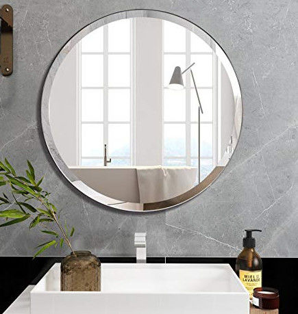 Anti-Fog Anti-Steam Decorative Mirror Glass 800 Mm-2800 Mm High Reflectivity For Bathroom Wall
