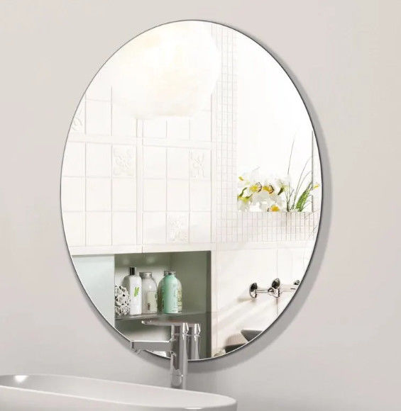Anti-Fog Anti-Steam Decorative Mirror Glass 800 Mm-2800 Mm High Reflectivity For Bathroom Wall