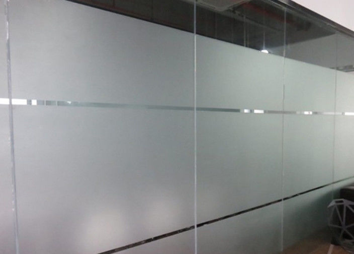 Customized Acid Etched Glass Windows Safety Frosted Glass Ultra Clear Anti Fog Mirror