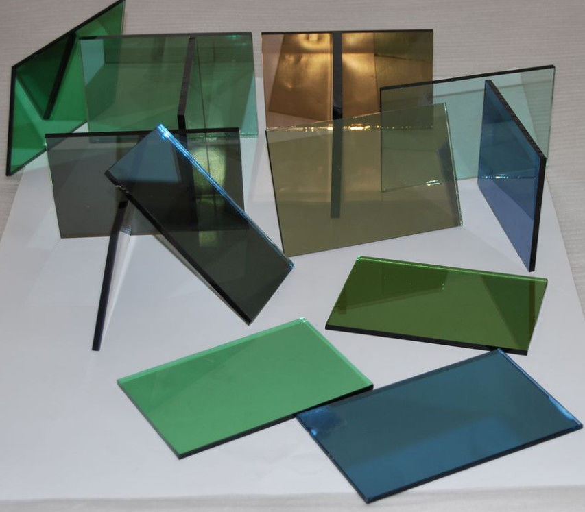 Construction Reflective Float Glass With Colors Blue/Green/Bronze/Yellow