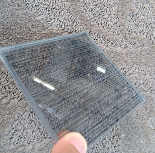 Clear Speciality Glass Colored Mesh Laminated Wired Glass For Interior Decoration