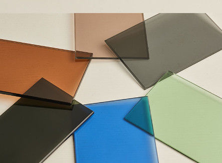 Flat Processing Tinted Glass with Colored in Dark Green/Dark Grey/Ford Blue/Bronze etc.