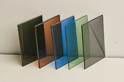 Flat Processing Tinted Glass with Colored in Dark Green/Dark Grey/Ford Blue/Bronze etc.