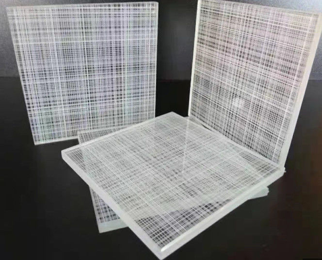 Extra Good Safety/Soundproofing/Decorative/Glass Door Laminated Wired Glass Used for Business/Shower Room