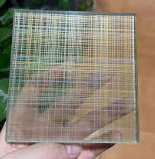 Clear/Colored Mesh Laminated Wired Glass for Interior Decoration