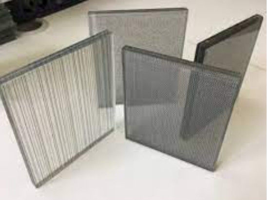 Clear/Colored Mesh Laminated Wired Glass for Interior Decoration