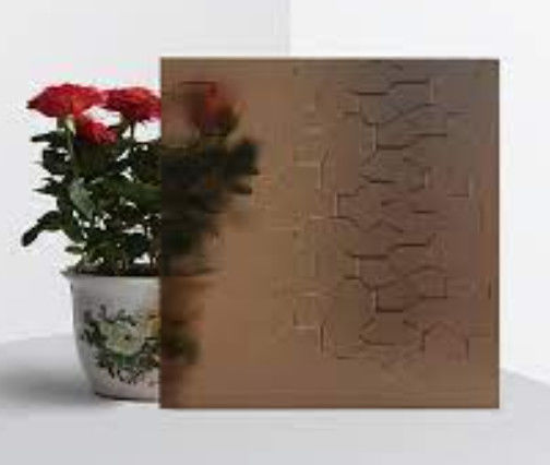 Dimmable Optional Moru Patterned Tempered Glass For Home Decoration / Window