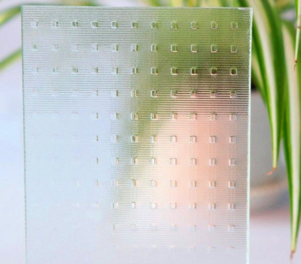 4mm-15mm Customized Size Patterned Glass Various Flower Type Aqualite / Nashiji / Mistlite /Moru /Chinchilla / Nash
