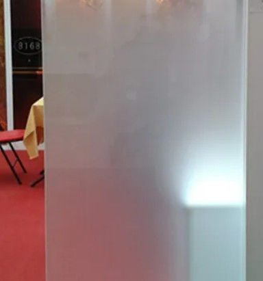 Artistic/Milk-White Frosted Glass Used for Shower Room Partition with Fine Privacy