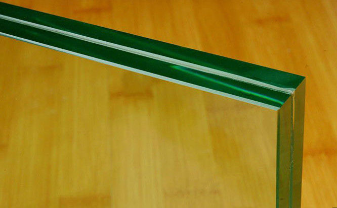 PVB Flat Tempered Laminated Glass with Colors Green/Gray/Bronze