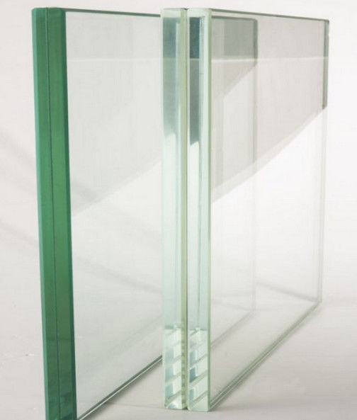 PVB Flat Tempered Laminated Glass with Colors Green/Gray/Bronze