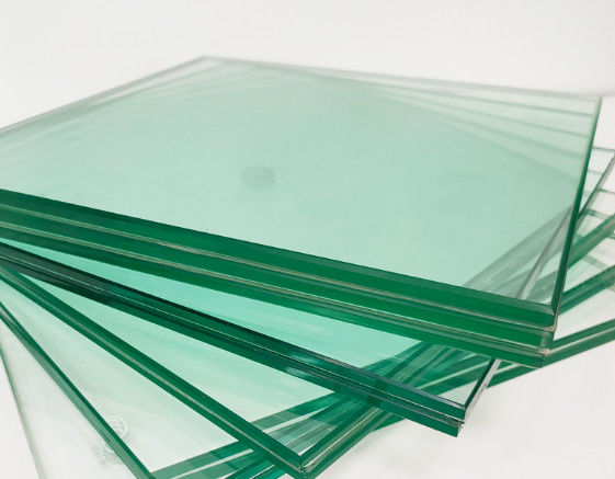 PVB Flat Tempered Laminated Glass with Colors Green/Gray/Bronze