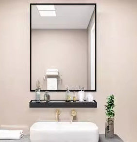 Home Decoration Furniture Bathroom Wall Mirror Glass With Latest Style
