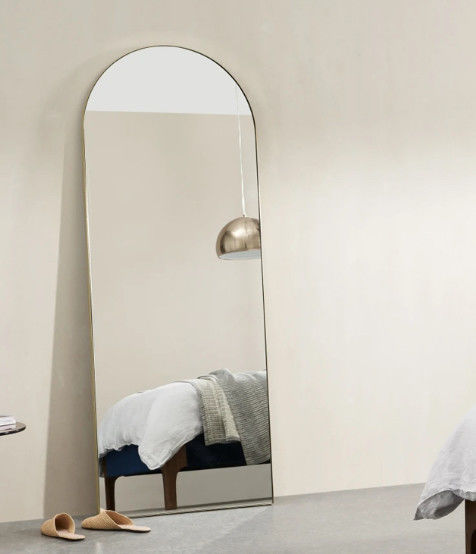 Home Decoration Furniture Bathroom Wall Mirror Glass With Latest Style