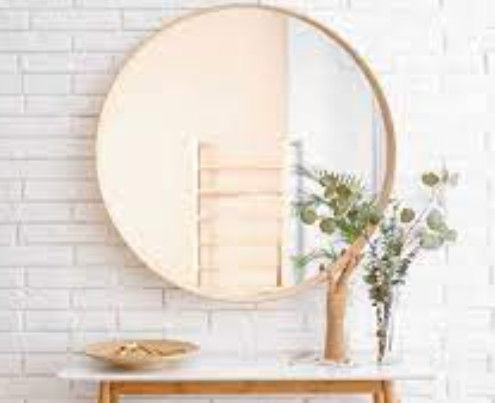 Home Decoration Furniture Bathroom Wall Mirror Glass With Latest Style