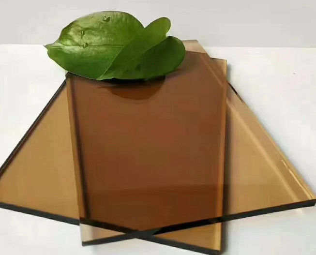 Polished Edge Smooth Colored Tinted Glass For Window And Door
