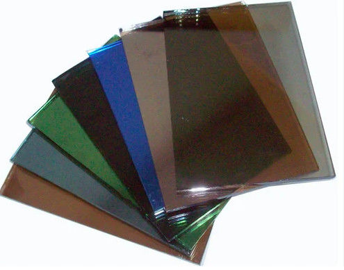 Polished Edge Smooth Colored Tinted Glass For Window And Door