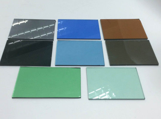 Customized Rectangle Colored Tinted Float Glass For Building