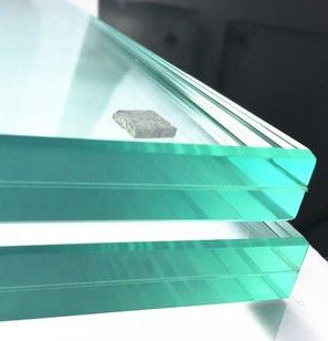 Clear Tempered Over Laminated Glass 6.38/10.38/16/12 /13.52 Mm Low Iron Polished Edge