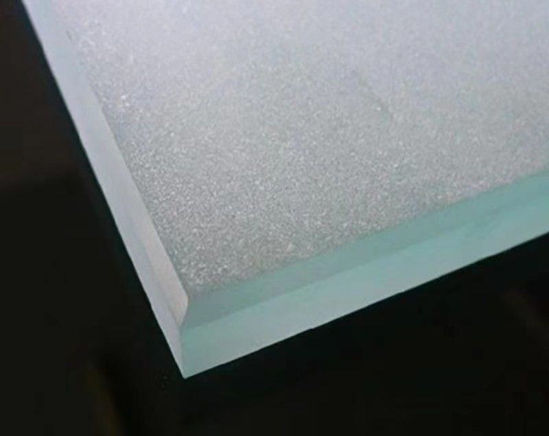 Elegant Frosted Square Tempered Glass for Home and Office Decor