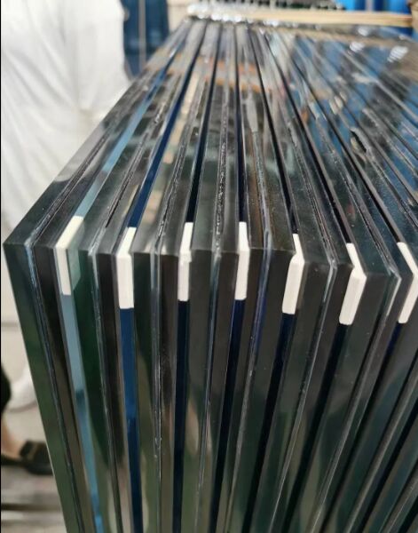 6.76-12.38mm Building Laminated Tempered Decorative Construction Safety Stair Glass