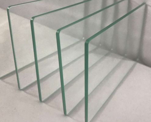 UV Protected Impact Clear Tempered Laminated Flat Glass With Customized Edges