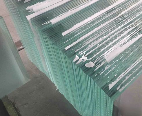 UV Protected Impact Clear Tempered Laminated Flat Glass With Customized Edges